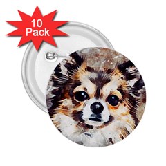 Chihuahua Dog Cute Pets Small 2 25  Buttons (10 Pack)  by Pakrebo