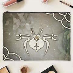 Wonderful Decorative Spider With Hearts Cosmetic Bag (xxxl) by FantasyWorld7