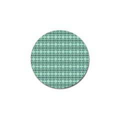 Cute Flowers Vines Pattern Pastel Green Golf Ball Marker (10 Pack) by BrightVibesDesign