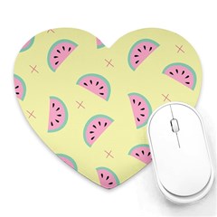 Watermelon Wallpapers  Creative Illustration And Pattern Heart Mousepads by BangZart