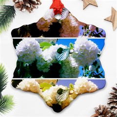 Snowball Branch Collage (i) Ornament (snowflake) by okhismakingart