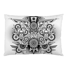 Forest Patrol Tribal Abstract Pillow Case