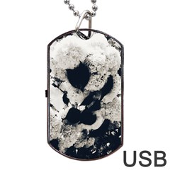 High Contrast Black And White Snowballs Dog Tag Usb Flash (two Sides) by okhismakingart