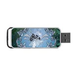 Surfboard With Dolphin Portable USB Flash (Two Sides) Front