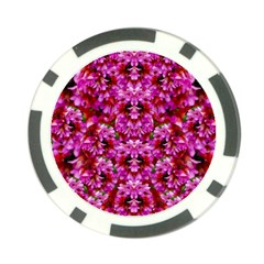 Flowers And Bloom In Sweet And Nice Decorative Style Poker Chip Card Guard by pepitasart