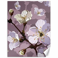 Peach Blossom Seamless Pattern Vector Canvas 18  X 24  by Sobalvarro