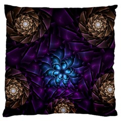 Geometry Fractal Colorful Geometric Standard Flano Cushion Case (two Sides) by Pakrebo