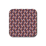 Pattern Abstract Fabric Wallpaper Rubber Coaster (Square)  Front