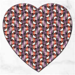 Pattern Abstract Fabric Wallpaper Jigsaw Puzzle (heart) by Pakrebo