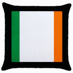 Ireland Flag Irish Flag Throw Pillow Case (black) by FlagGallery