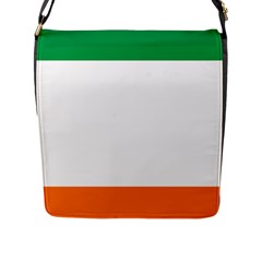 Flag Of Ireland Irish Flag Flap Closure Messenger Bag (l) by FlagGallery