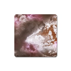 Thunder Thunderstorm Storm Weather Square Magnet by Pakrebo