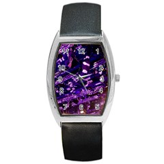 Light Violet Purple Technology Barrel Style Metal Watch by Pakrebo