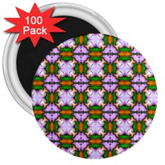 Seamless Wallpaper Digital 3  Magnets (100 Pack) by Pakrebo