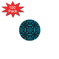 Pattern Seamless Ornament Abstract 1  Mini Buttons (100 Pack)  by Pakrebo