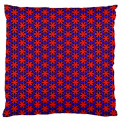 Blue Pattern Texture Large Cushion Case (one Side) by HermanTelo