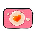 Omelette Heart Pink Valentine Apple MacBook Pro 17  Zipper Case Front