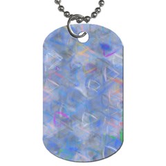 Abstract Triangles Geometric Dog Tag (one Side) by Bajindul