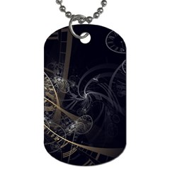 Fractal Abstract Rendering Dog Tag (one Side) by Bajindul