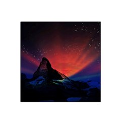 Matterhorn Switzerland Fantasy Aurora Satin Bandana Scarf by Pakrebo