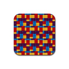 Lego Background Game Rubber Coaster (square)  by Mariart