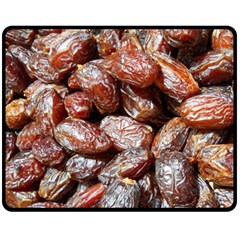 Dates Fruit Sweet Dry Food Double Sided Fleece Blanket (medium)  by Pakrebo