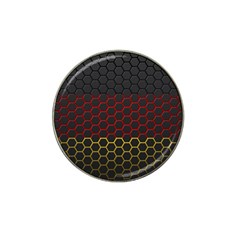 Germany Flag Hexagon Hat Clip Ball Marker by HermanTelo