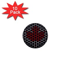 Canada Flag Hexagon 1  Mini Buttons (10 Pack)  by HermanTelo