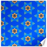 Pattern Backgrounds Blue Star Canvas 12  x 12  11.4 x11.56  Canvas - 1