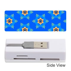 Pattern Backgrounds Blue Star Memory Card Reader (stick) by HermanTelo