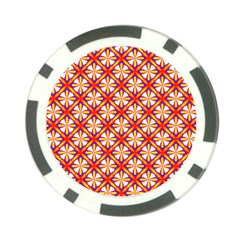 Hexagon Polygon Colorful Prismatic Poker Chip Card Guard by HermanTelo