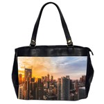 View Of High Rise Buildings During Day Time Oversize Office Handbag (2 Sides) Front