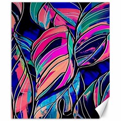 Tropical Leaves Resize 2000x2000 Same A3580b Canvas 8  X 10  by Sobalvarro