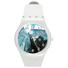 Architectural Design Architecture Building Business Round Plastic Sport Watch (m) by Pakrebo