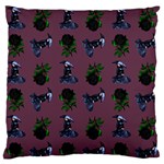 Gothic Girl Rose Mauve Pattern Standard Flano Cushion Case (Two Sides) Front