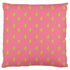 Peeled Banana On Pink Large Cushion Case (one Side) by snowwhitegirl