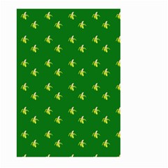 Peeled Banana On Green Large Garden Flag (two Sides) by snowwhitegirl