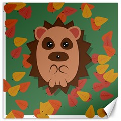 Hedgehog Animal Cute Cartoon Canvas 16  X 16  by Sudhe