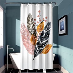 Feather Feathers Shower Curtain 36  X 72  (stall)  by Sudhe