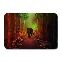 The Lonely Wolf In The Night Plate Mats by FantasyWorld7