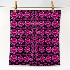 Floral To Be Happy Of In Soul And Mind Decorative Face Towel by pepitasart