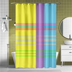 Easter Background Easter Plaid Shower Curtain 48  x 72  (Small)  Curtain(48  X 72 ) - 42.18 x64.8  Curtain(48  X 72 )