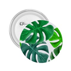 Tropical Greens Leaves Design 2 25  Buttons by Simbadda