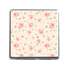 Pink Flowers Pattern Spring Nature Memory Card Reader (square 5 Slot) by TeesDeck