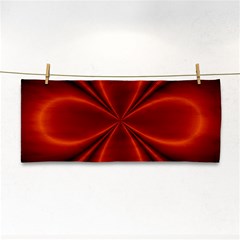 Abstract Background Design Red Hand Towel by Sudhe