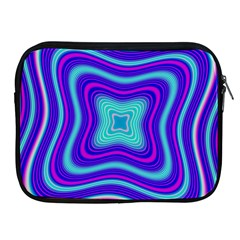 Abstract Artwork Fractal Background Blue Apple Ipad 2/3/4 Zipper Cases by Sudhe