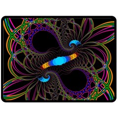 Fractal Artwork Abstract Background Double Sided Fleece Blanket (large)  by Sudhe