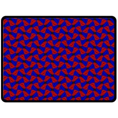 Background Texture Design Geometric Red Blue Double Sided Fleece Blanket (large)  by Sudhe