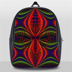 Abstract Art Fractal School Bag (large) by Sudhe