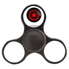 Star Black Red Button  Finger Spinner by Pakrebo